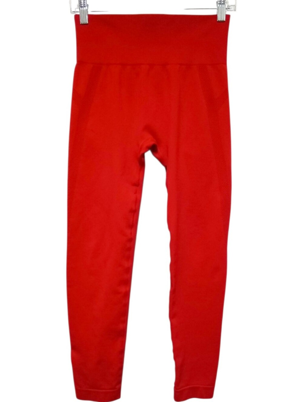 Halara Seamless Flow High Waisted Ruched 7/8 Leggings Red Large